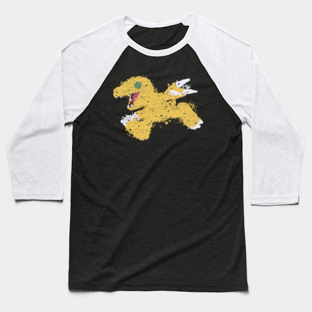 Agumon Baseball T-Shirt by bulby